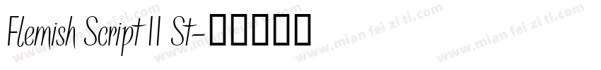 Flemish Script II St字体转换
